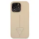Guess Saffiano Triangle Logo Case for iPhone 13 Pro / 13, Beige