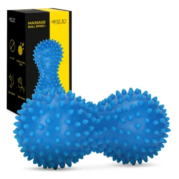 4Fizjo Double Spiky Massage Ball, Blue