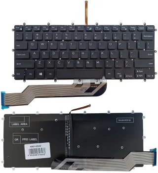 Keyboard for Dell Inspiron 7569, 7579, 7368, 5370, with Backlight, US, Black