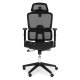 ModernHome Ergonomic Office Chair High Back Swivel Desk Chair with Lumbar Support, black