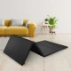 Sulankstomas gimnastikos čiužinys 4FIZJO XL 240x120x5 cm, juodas