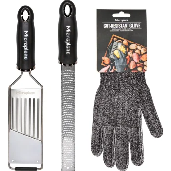 Microplane Gourmet Grater Set with Protective Glove