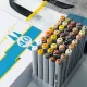 Double-Sided Marker Pens Arrtx Oros, 40 Yellow Tone Colours