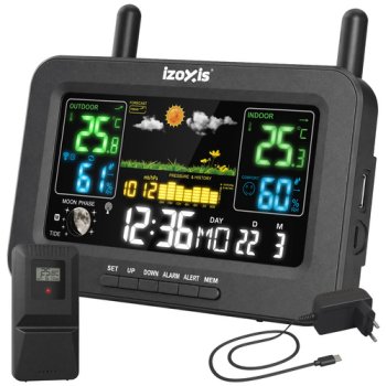 Izoxis Wireless Weather Station, 16x13x5 cm