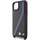 BMW iPhone 15 Plus / 14 Plus Case M Edition Carbon Tricolor Lines & Strap, Black