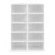 Modernhome PJJSB0002 Modular Shoe Cabinet Organizer, 10 Modules