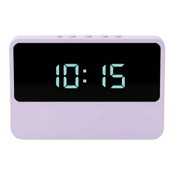 Setty LW2220 Digital LED Alarm Clock, Purple