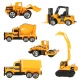 Construction Vehicles Toy Set, 6 pcs