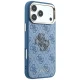 Guess 4G & Big Resin Logo Case for iPhone 17 Pro Max / 18 Pro Max, Light Blue