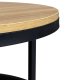 ModernHome Round Industrial Loft Coffee Table 60 cm