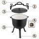 Berdsen BD-481 Enameled Cast Iron Campfire Cauldron, 8L