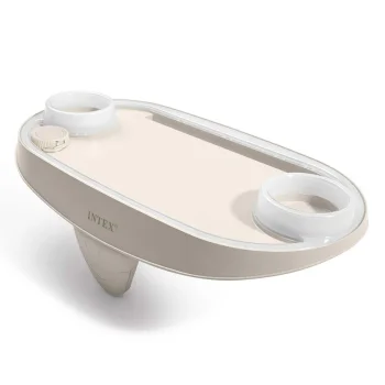Intex SPA LED Cup Holder with Tablet / Phone Slot, Beige