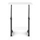 Mobile laptop table with wheels, height adjustable, ModernHome, white