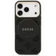 Guess iPhone 17 Pro Case PU Peony Hot Stamp MagSafe, Black