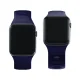 3mk Silicone Watch Strap for Apple Watch 42 / 44 / 45 / 49 mm, Blue