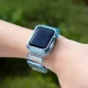 Silicone Band with Case Strap Light Set for Apple Watch 1/2/3 38mm, Blue