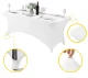 Multigarden HTSP8FT-W Elastic Catering Table Cover 240 cm, White