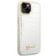 Guess Croco Collection Case for iPhone 14 Plus - Silver