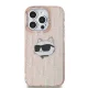 Karl Lagerfeld iPhone 14 Pro Max Case IML Choupette Head & Monogram, Pink