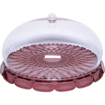 Cake Dome with Plate Guzzini Vanity 30 cm Mauve