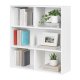 ModernHome 3 Tier Bookshelf Standing Storage Shelf for Living Room, Bedroom, White