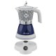 Ariete 1358CA Moka Capri Electric Espresso Maker, White/Blue