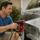 Car Wash Spray Gun with 200 ml Soap Dispenser, 8 Spray Modes, Red