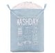 Foldable laundry basket with handles, 70L, polyester, blue