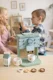 Ecotoys Wooden Coffee Machine for Kids, Barista Set, 8 Pieces