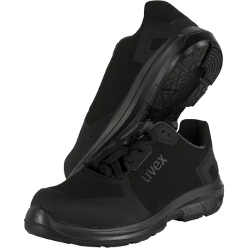 uvex 65922 S3 SRC Safety Low Shoes, Size 43, Black