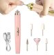 Electric Nail Drill 5 in 1 Kit for Manicure and Pedicure, Portable E-File, Pink