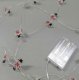 Snowman Christmas String Lights, 20 LED, 2m, Battery Operated, White