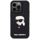 Apple iPhone 14 Pro 6.1\" Karl Lagerfeld Rubber Ikonik 3D Case Cover (KLHCP14L3DRKINK), Black