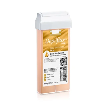 Depilflax 100 Roll-On Hair Removal Wax 110 g, Gold