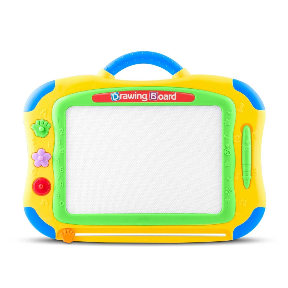 Ricokids Magnetic Drawing Board for Kids, Yellow (1)