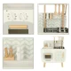 Lulilo Retro Wooden Play Kitchen for Kids with Accessories, 73 cm