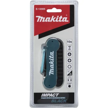Makita E-12005 Impact Black Screwdriver Bit Set, 10-Piece