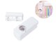 Automatic Toothpaste Dispenser and Wall Mounted Toothbrush Holder, White