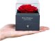 Everlasting Red Rose Jewelry Gift Box For Holidays, 11x9cm
