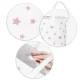 Nukido Toy Basket, White with Stars
