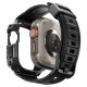 Spigen Apple Watch Ultra (49mm) siksniņa ar aizsargkorpusu Rugged Armor Pro, melna