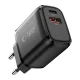 Tech-Protect NCA65W-GAN 65W 2-Port Wall Charger, Black