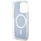 Guess Marble MagSafe dėklas iPhone 14 Pro telefonui, juodas