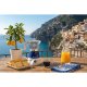 Ariete 1358CA Moka Capri Electric Espresso Maker, White/Blue