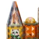 Magnetic Building Blocks, Glowing, 124 Pieces