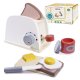 Koka rotaļu tosteris bērniem, balts + aksesuāri | Wooden toaster toy for children, white + accessories