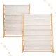 Kids Bookshelf, 76.5 cm, Wood/Fabric, Montessori Style