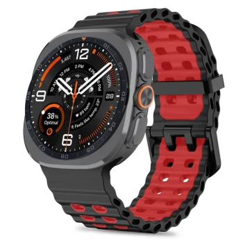 Tech-Protect Iconband Pro Watch Strap for Samsung Galaxy Watch Ultra 47mm - Black / Red