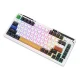 Wireless mechanical keyboard Royal Kludge KZZI K75 pro RGB, Eternity Switch (black and white)