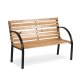 Garden Bench with Backrest 117.5 x 83 x 57 cm Luca Sofotel, Graphite